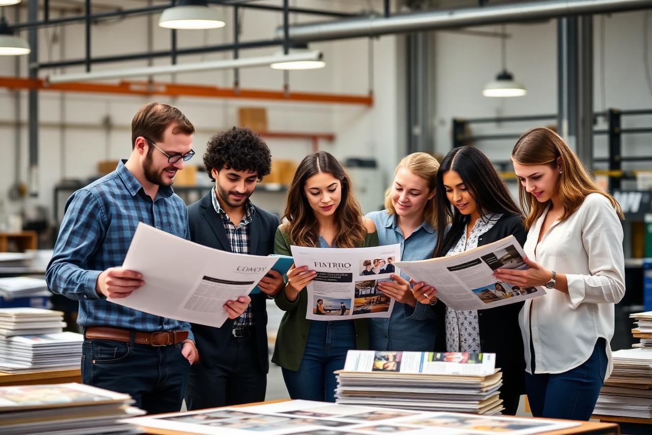 DreamPrint team and workshop with German printing machines